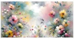 Quadro su tela – Fiori pastello romantici