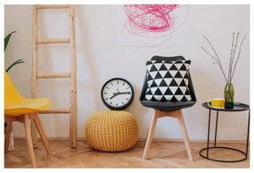 Poggiapiedi giallo con rivestimento in lavorato a maglia Jagger – Bonami Essentials