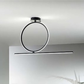 Lampada plafoniera da soffitto LED 35W- moderno ACROBAT 40 Nero