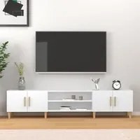 Mobile Porta TV Bianco 180x31,5x40 cm in Legno Multistratocod mxl 130289