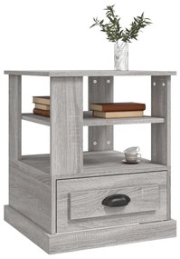 Tavolino grigio sonoma 50x50x60 cm in legno multistrato