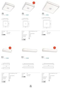 Redo 01-704 - Plafoniera da bagno EGO 1xE27/52W/230V 18x18 cm IP44