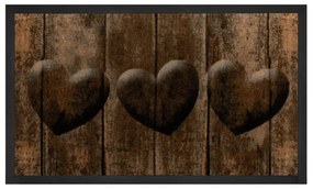 Zerbino marrone Hearts, 45 x 75 cm - Hanse Home