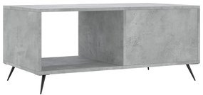 Tavolino da Salotto Grigio Cemento 90x50x40cm Legno Multistrato