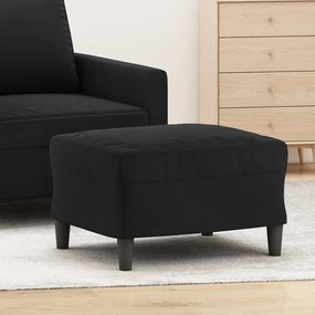 Poggiapiedi Nero 60x50x41 Cm İn Velluto /