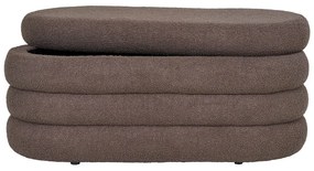 Panca marrone in tessuto bouclé Dartford - House Nordic