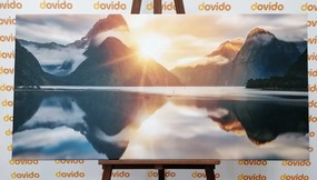 Stampa su tela – Milford Sound all'alba