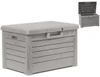 baule compact box florida per interno/esterno grigio tort.art.158 - cm.73x50,5x46,5h. fer434027