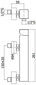 Paffoni Level Lec168 Miscelatore Esterno Doccia Monocomando Senza Set Doccetta Cromo