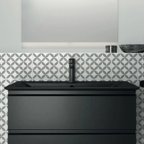 Lavabo nero opaco in ceramica 84x46 cm Silk Black - Ideal Standard