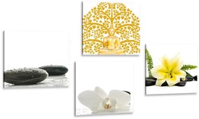Set di quadri – Natura morta Feng Shui delicata