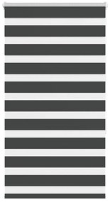 Tenda A Rullo Zebra Nero Larghezza Tessuto 70,9 Cm Poliestere /