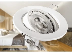 Faretto da incasso 1xGU10/MR16/10W/230V Ø 9 cm bianco