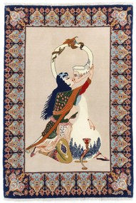 Isfahan Tappeto persiano 130 x 80 (Iran) Annodato A Mano