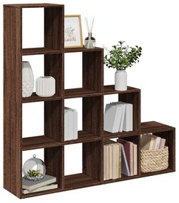Libreria 4 Ripiani Rovere Marrone 131,5x29x131,5 Cm Truciolato /