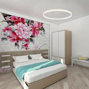 Lampadario Circolare a Sospensione Ø120cm - Bianco