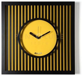 Orologio da parete elegante tiffany grande nero,ocra