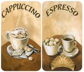 Set di 2 coperchi in vetro per fornelli Coffee - Wenko