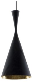 Tom Dixon - Beat Tall LED Lampada a Sospensione Matt Black/Brass Tom Dixon