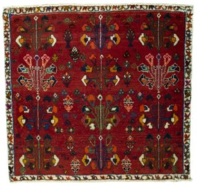 Shiraz Tappeto persiano 70 x 60 Rosso (Iran) Annodato A Mano