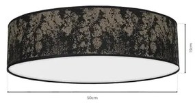 Plafoniera  SATINO 3xE27/60W/230V oro