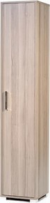 Scarpiera in legno nobilitato 1 anta ripiani interni 37x189h cm Larice Grigio