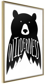 Poster  Wild Bear  Cornice Quadri Cornice d'oro, Larghezza x Altezza Home decor 20x30