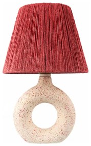 Lampada da tavolo 1xE27/40W/230V bianco/rosso