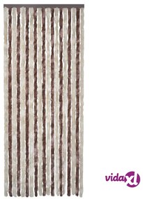 vidaXL Zanzariera Beige e Marrone Chiaro 90x220cm Ciniglia