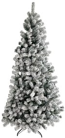 Albero di Natale artificiale innevato da parete bianco H 180 cm x Ø 110 cm