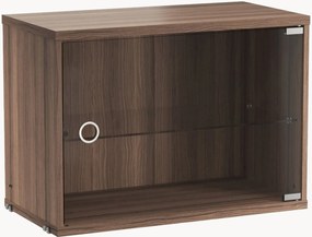 Vetrina con anta battente in vetro String System, larg. 58 x prof. 30 cm