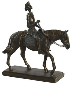 Statua Decorativa DKD Home Decor Cavallo Rame Resina (20 x 7 x 22 cm)