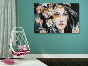Quadro su tela – Pittura originale di una donna
