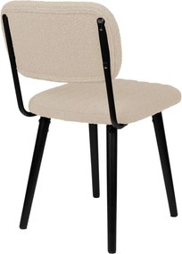 Sedia da pranzo color crema Jake – White Label