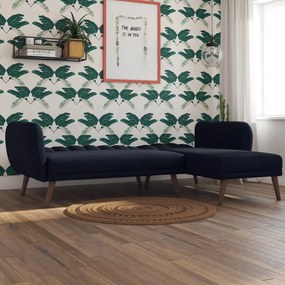 Divano letto angolare blu scuro Brittany - Novogratz