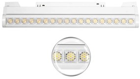 Faro LED Lineare 18W Magnetico 36cm CRI92 UGR16 Bianco 48V Colore Bianco Naturale 4.000K