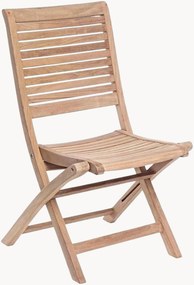 Set di 2 sedie pieghevoli da giardino in legno di teak Maryland
