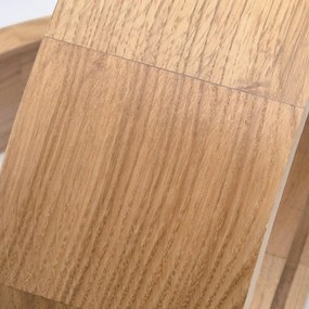 Envostar Caspian plafoniera, Ø 27 cm, IP54, rovere