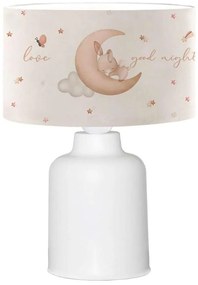 Lampada da comodino per bambini CANDY 1xE27/40W/230V bianca/beige