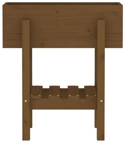 Fioriera da Giardino Miele 62x50x69 cm Legno Massello di Pino