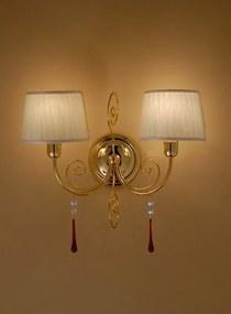 2-light sconce - 711/A2 -Fashion Crystal - Arredo Luce Oro 24 kt