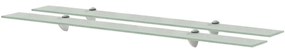 Mensole Galleggianti 2 Pz İn Vetro 100x10 Cm 8 Mm /