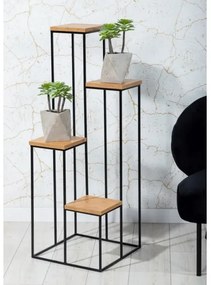 Portafiori 110x40 cm nero/marrone