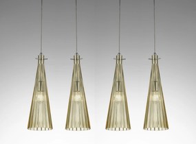 Selene illuminazione Costa Rica 4-light pendant lamp 2810/4 Ambra