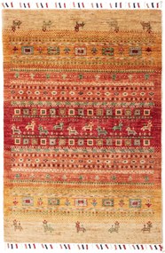 Gabbeh Tappeto 80x110 Rosa (Pakistan) Tessuto A Mano