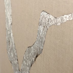 Quadro dipinto a mano 90x120 cm Wild Horizon Silver - Malerifabrikken