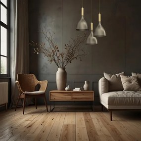 Lampadario a sospensione con filo NOAK 3xE27/15W/230V ottone/oro