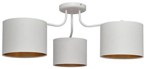 Lampadario a plafone ALBA 3xE27/15W/230V bianco/dorato