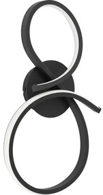 Eglo 901268 - Applique a LED SERPINS LED/11,4W/230V 3000K nero