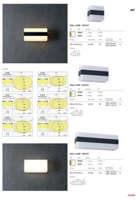 Redo 90322 - LED Applique da esterno KODIAK LED/5W/230V IP65 bianco/nero